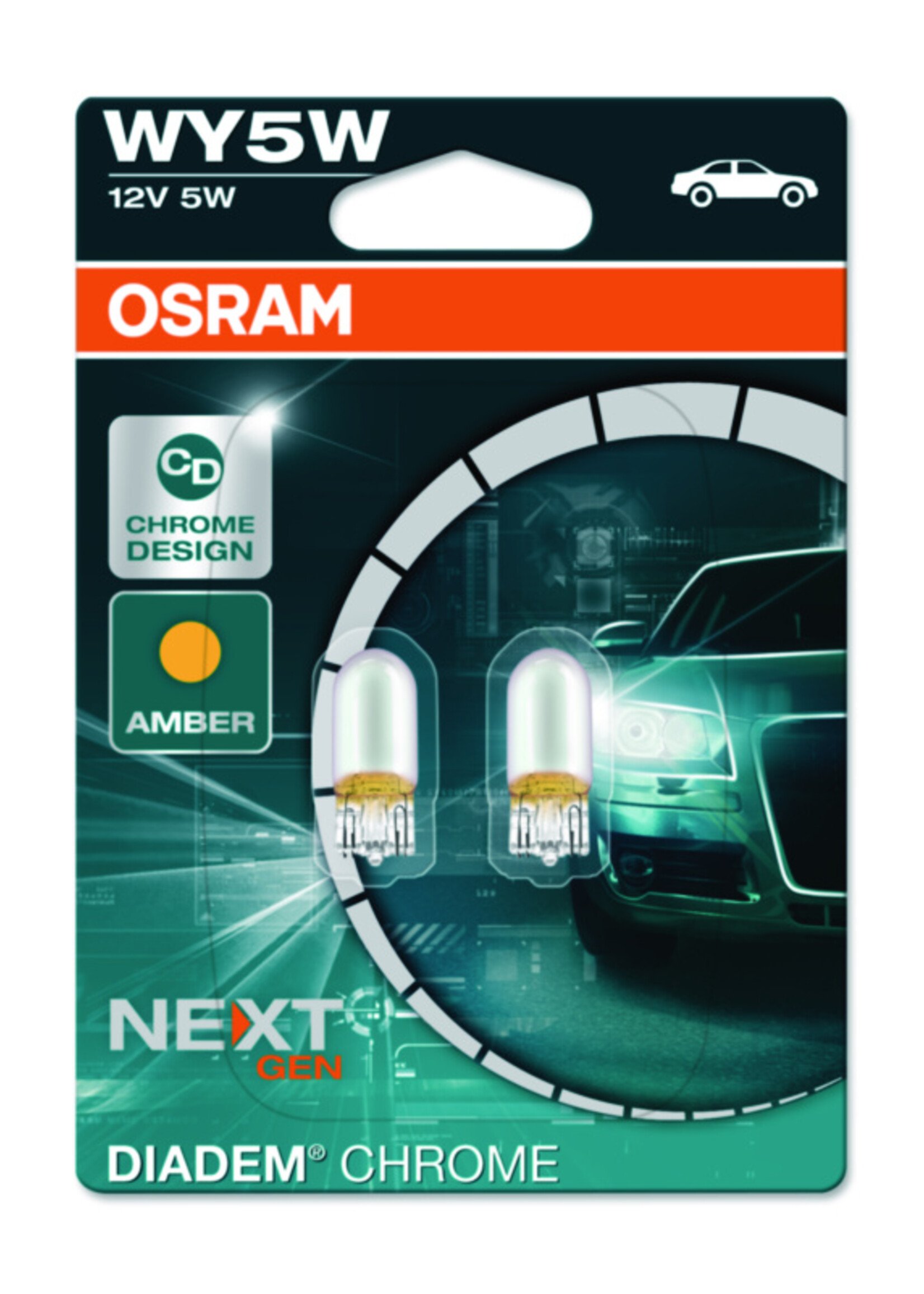 Osram DIADEM® CHROME WY5W 12V BLI2