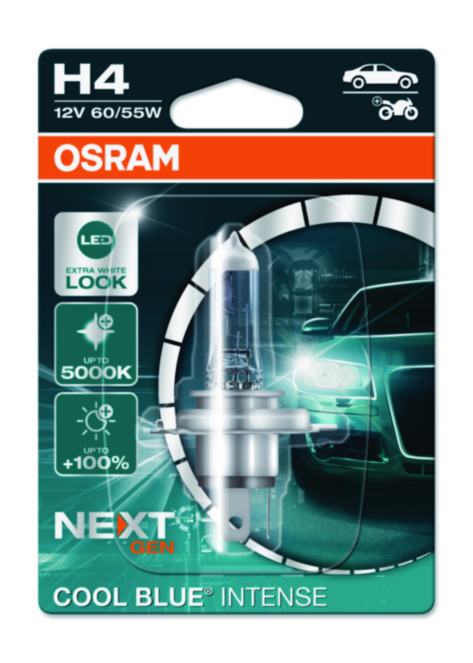 Osram COOL BLUE® INTENSE H4 12V BLI1
