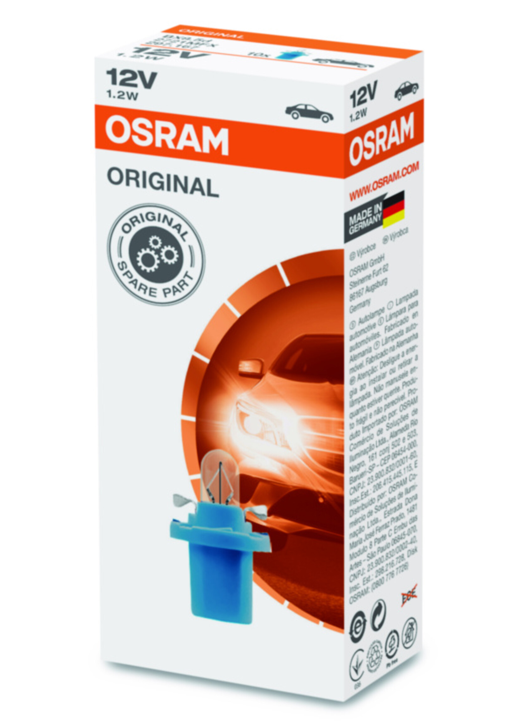 Osram ORIGINAL   light blue 12V