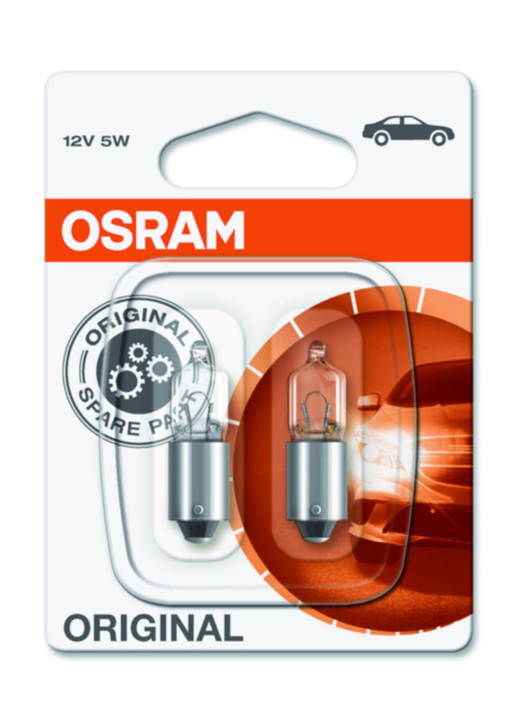 Osram ORIGINAL HAL 5W BA9s 12V BLI2