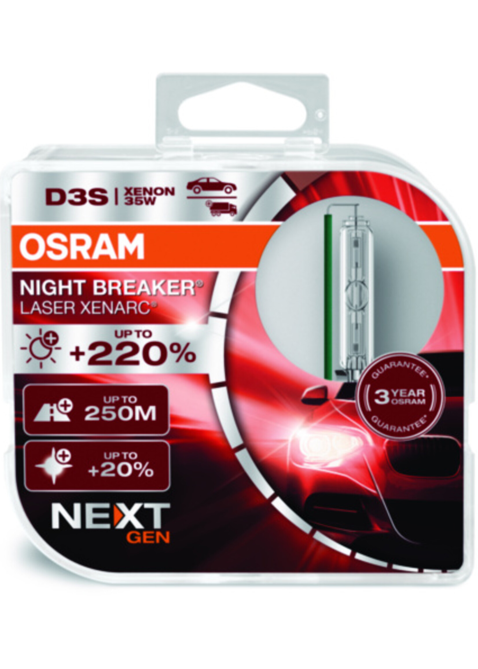 Osram XENARC® NIGHT BREAKER® LASER NextGen D3S DUOBOX
