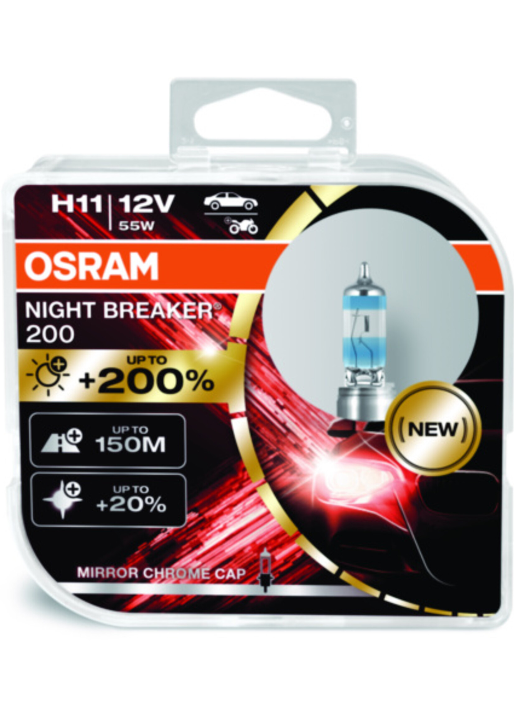 Osram NIGHT BREAKER® 200 H11 12V DUOBOX