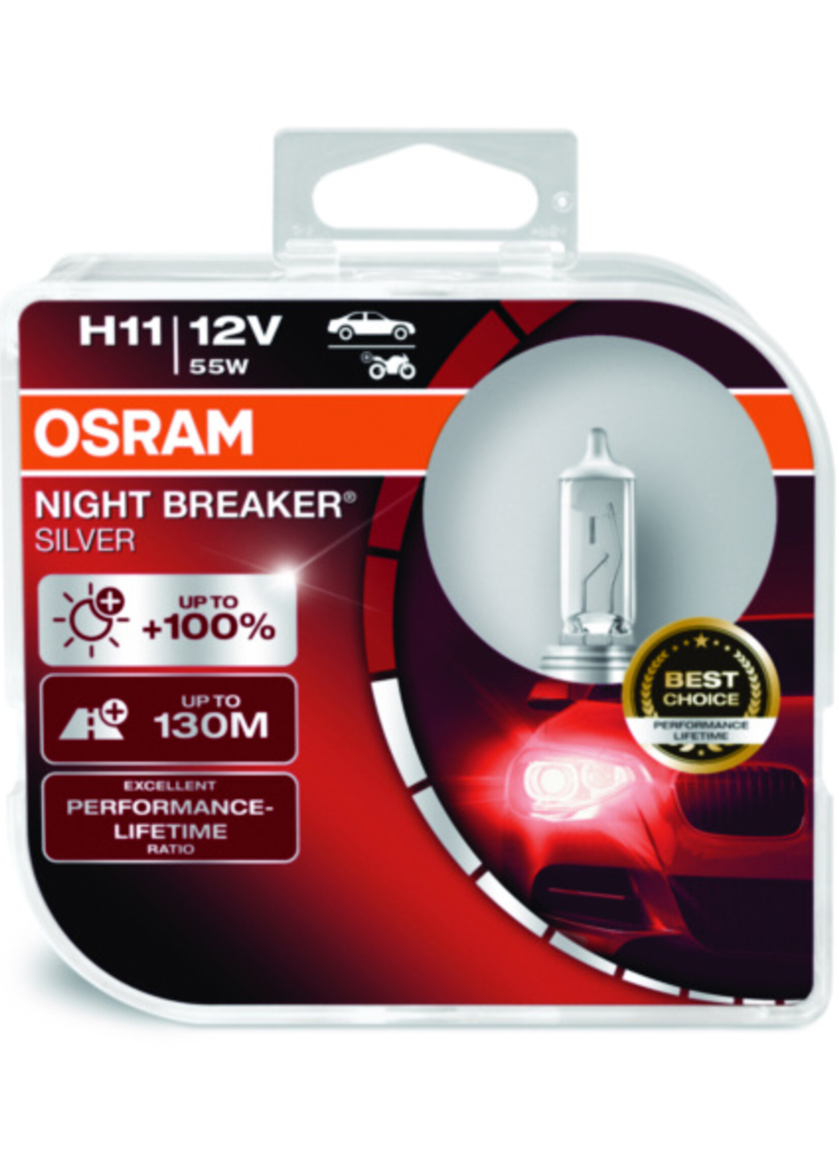 Osram NIGHT BREAKER® SILVER H11 12V DUOBOX