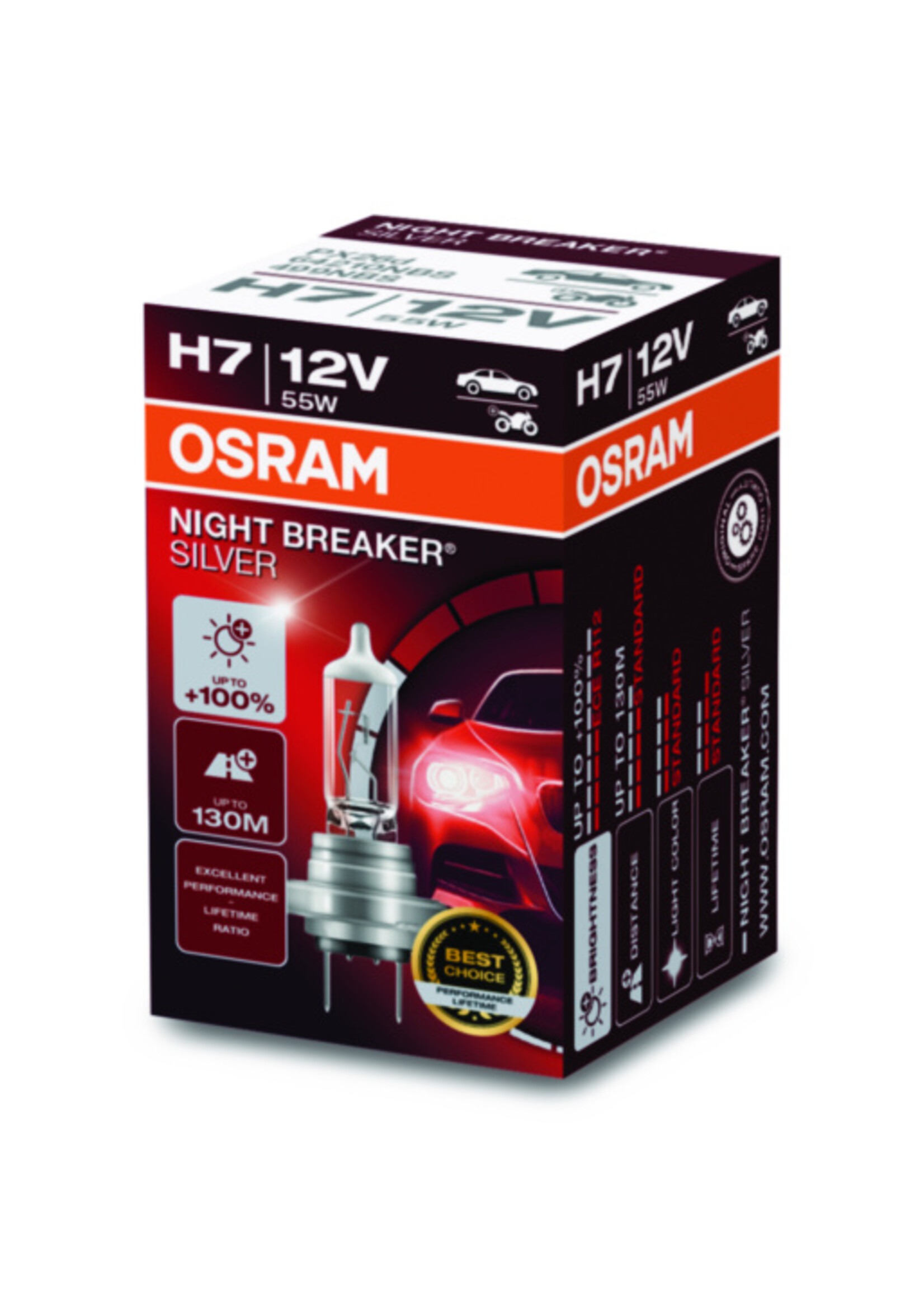 Osram NIGHT BREAKER® SILVER H7 12V
