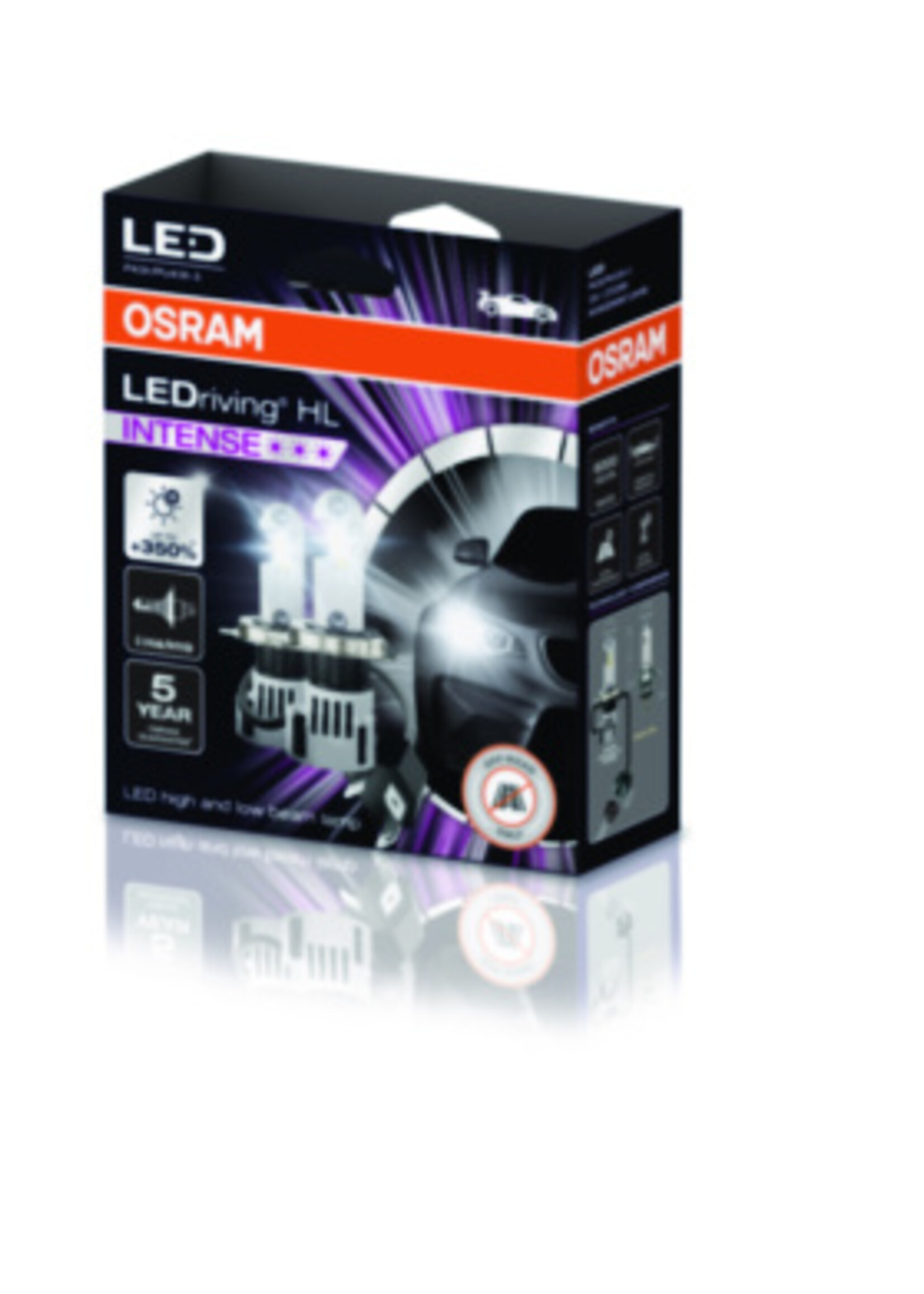 Osram LEDriving® HIGH & LOW BEAM HL INTENSE H4/H19 - CW 6000K