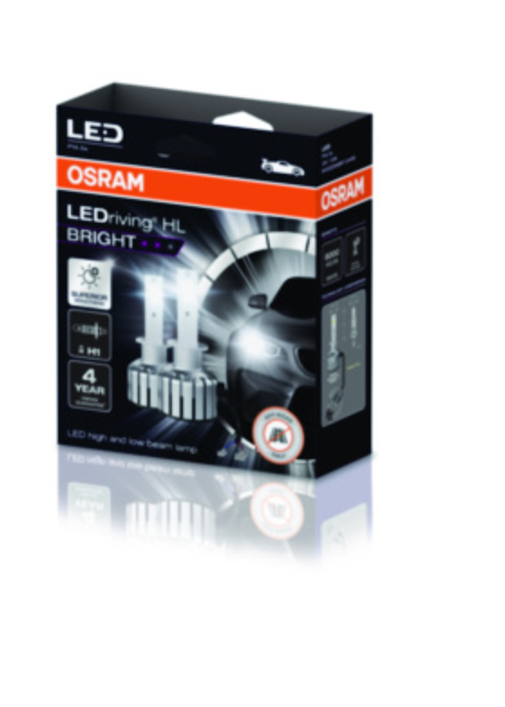 Osram LEDriving® HIGH & LOW BEAM HL BRIGHT H1 - CW 6000K
