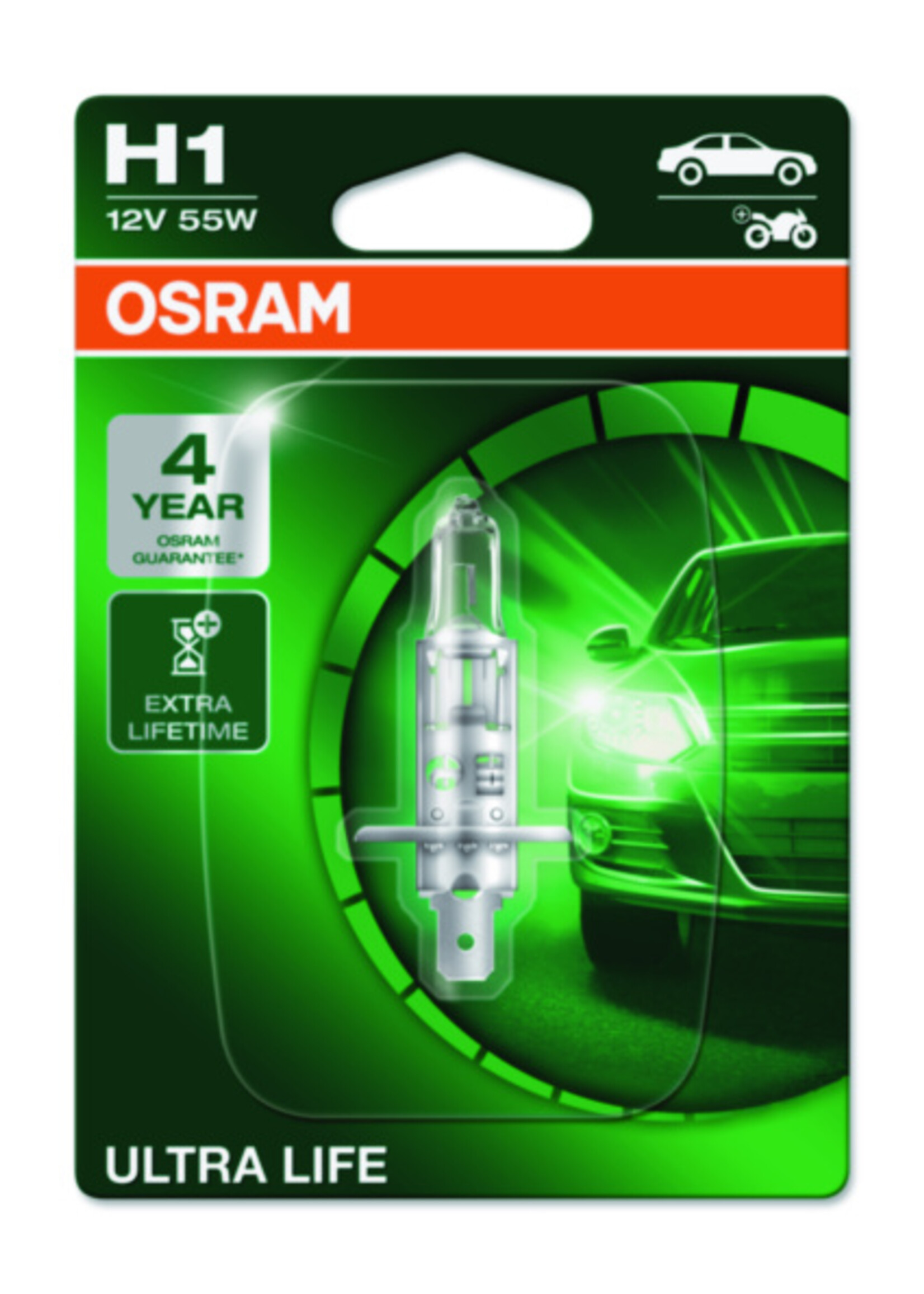 Osram ULTRALIFE H1 12V BLI1