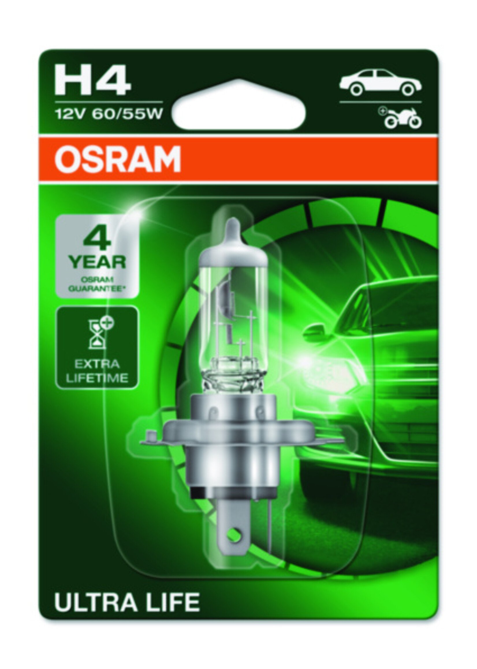 Osram ULTRALIFE H4 12V BLI1