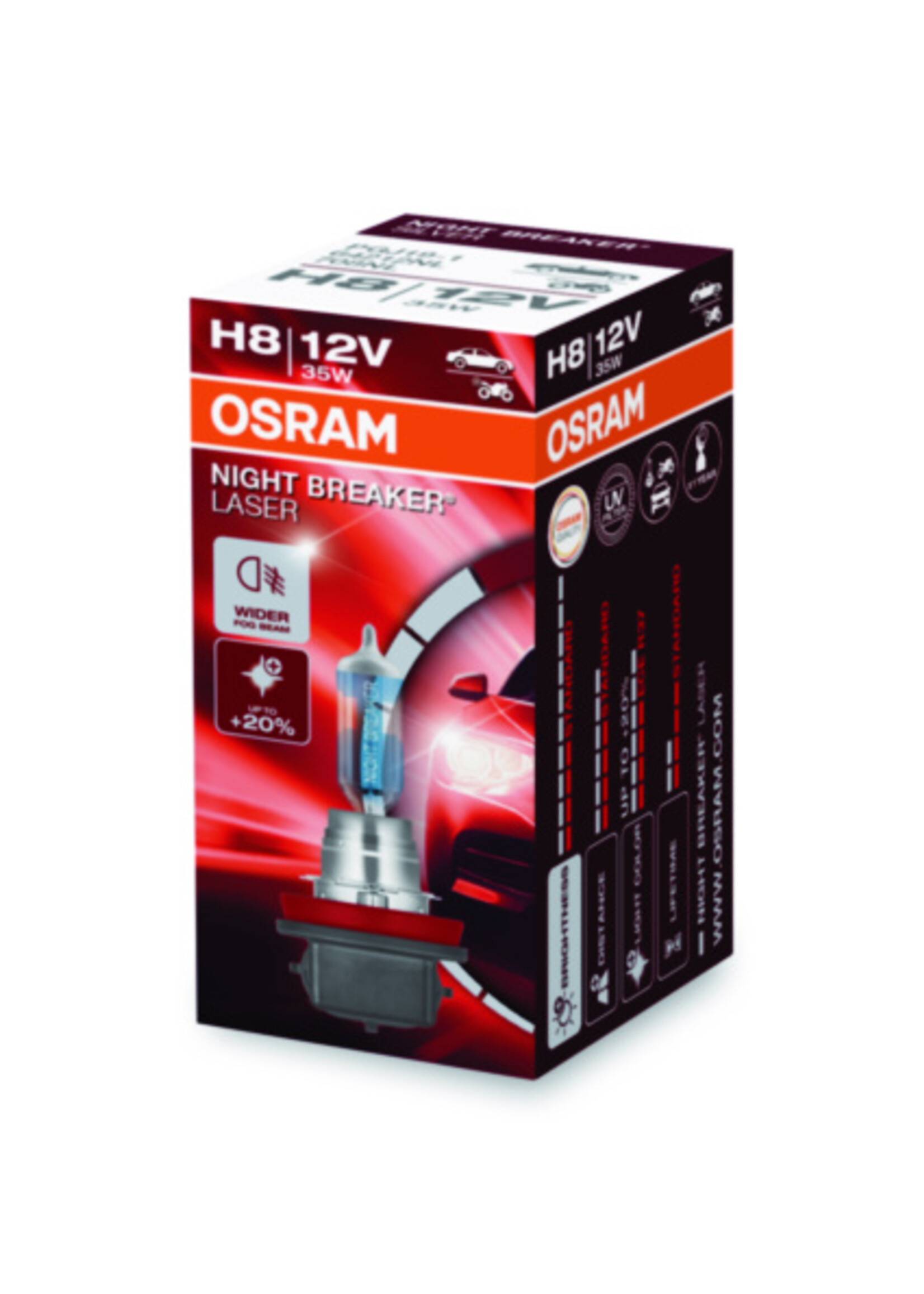Osram NIGHT BREAKER® LASER H8 12V