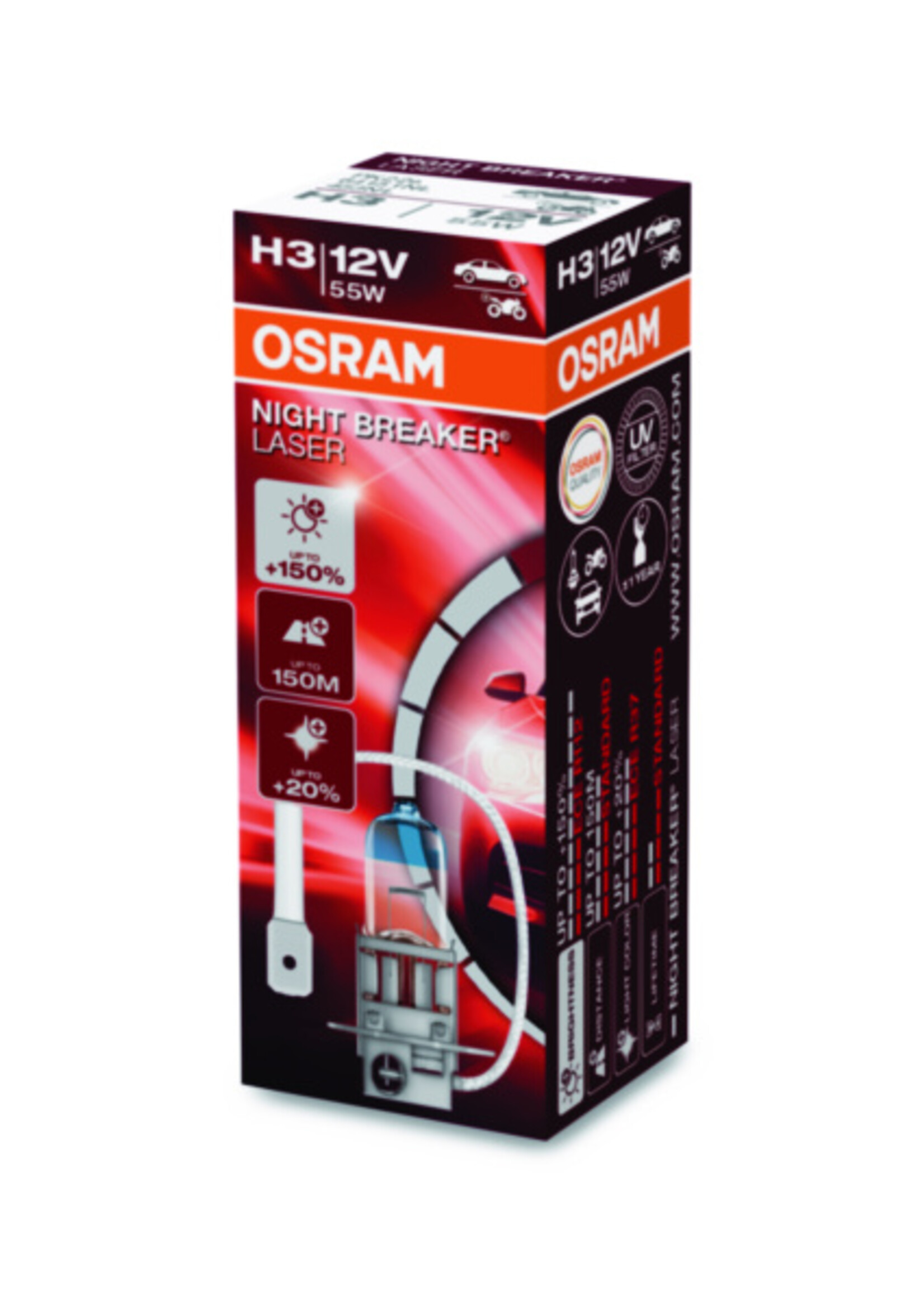 Osram NIGHT BREAKER® LASER H3 12V