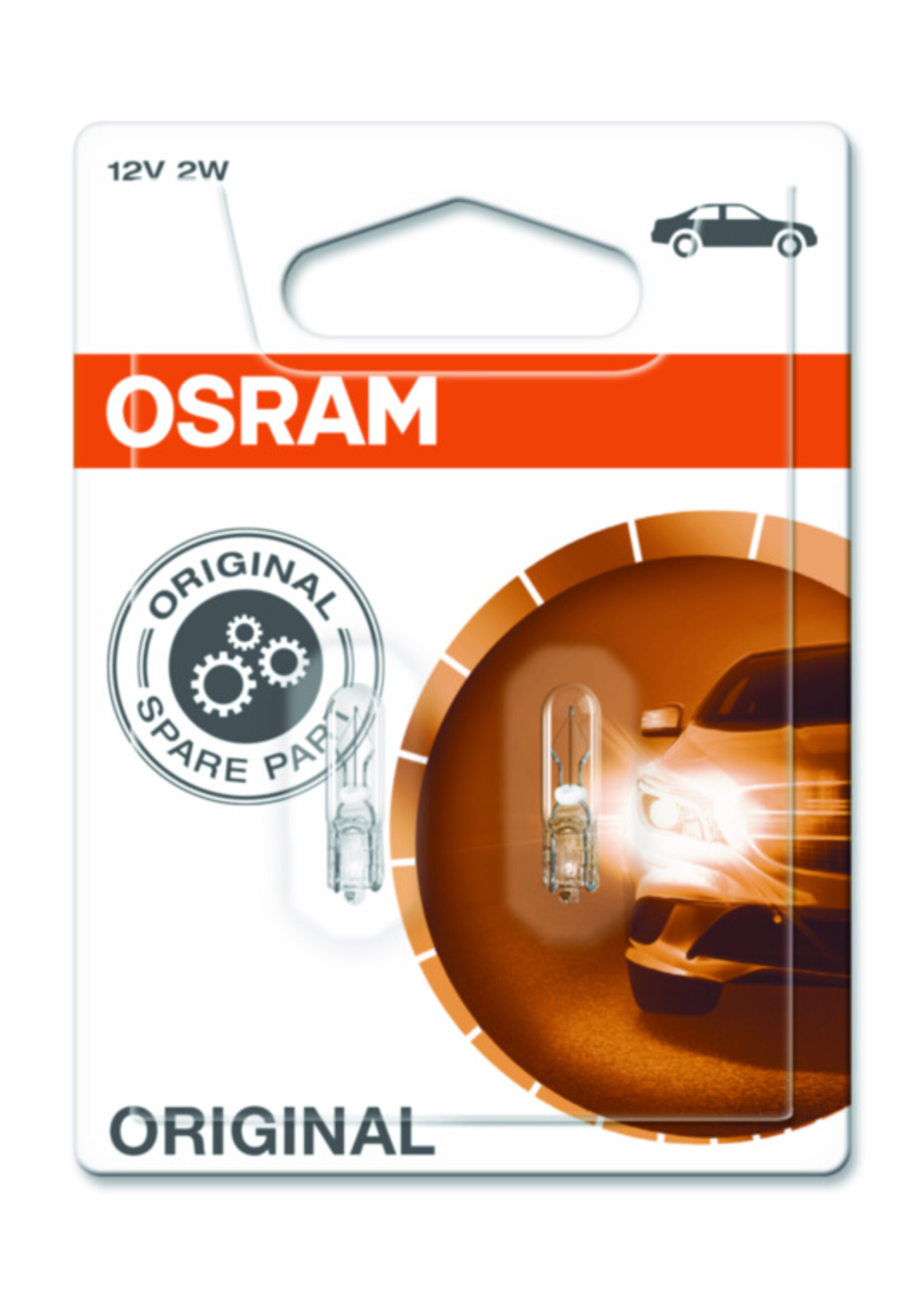 Osram ORIGINAL T5 2W W2x4,6d 12V BLI2