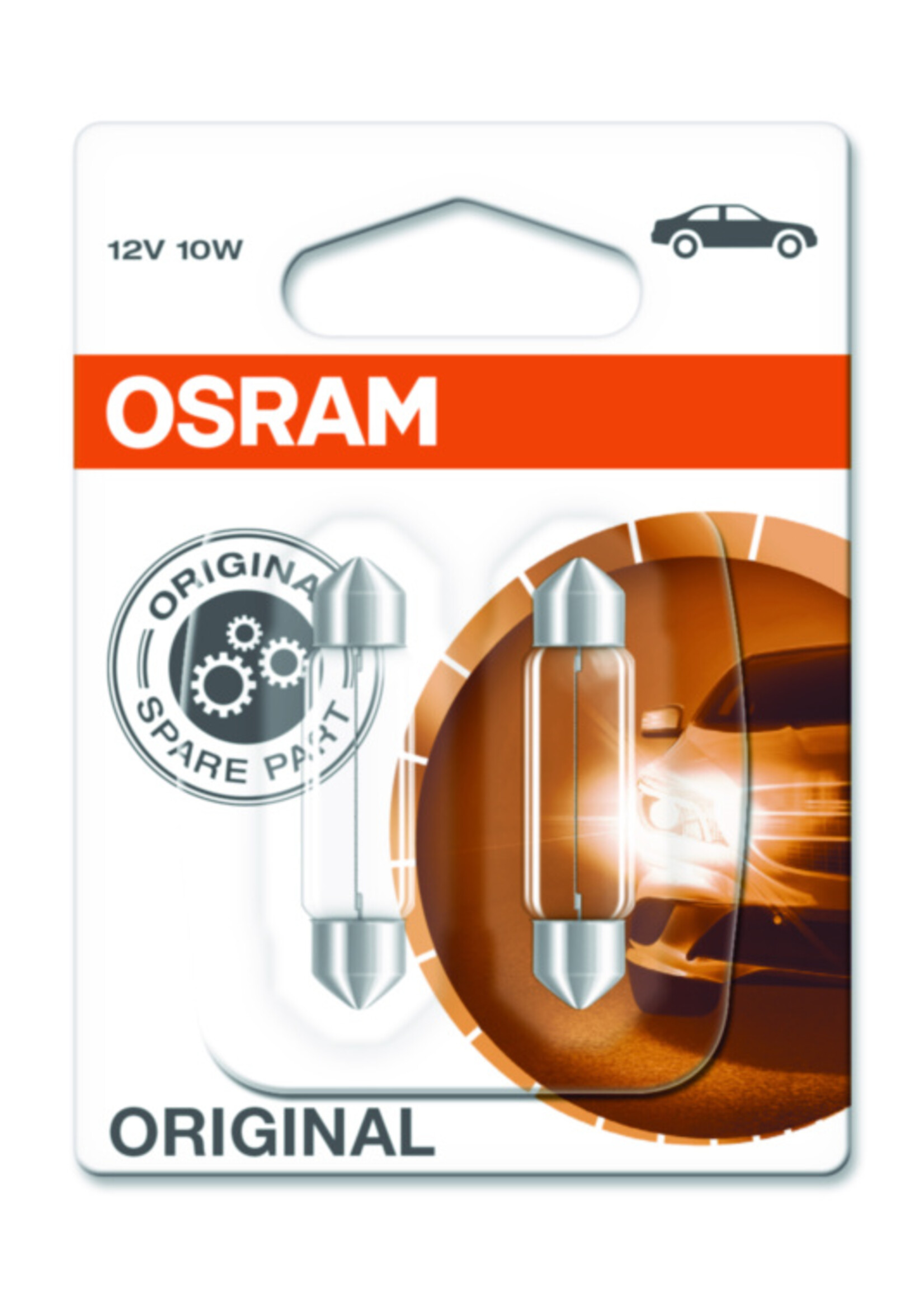 Osram ORIGINAL  41mm C10W SV8,5-8 12V BLI2
