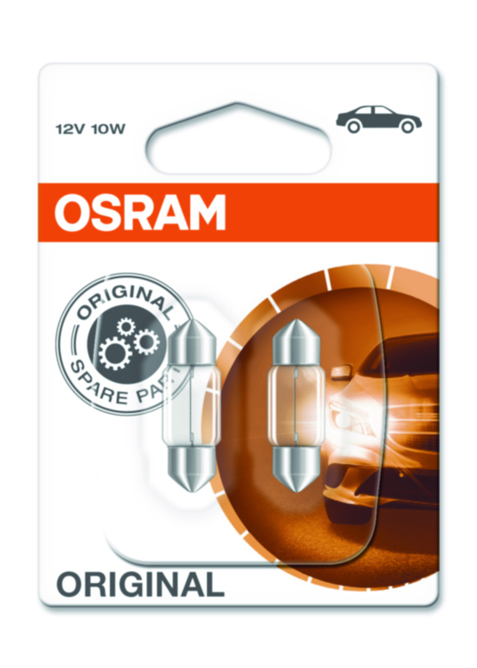 Osram ORIGINAL  31mm C10W SV8,5-8 12V BLI2