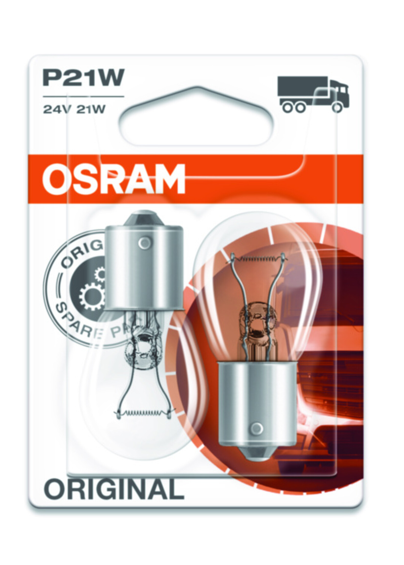 Osram ORIGINAL P21W 24V BLI2