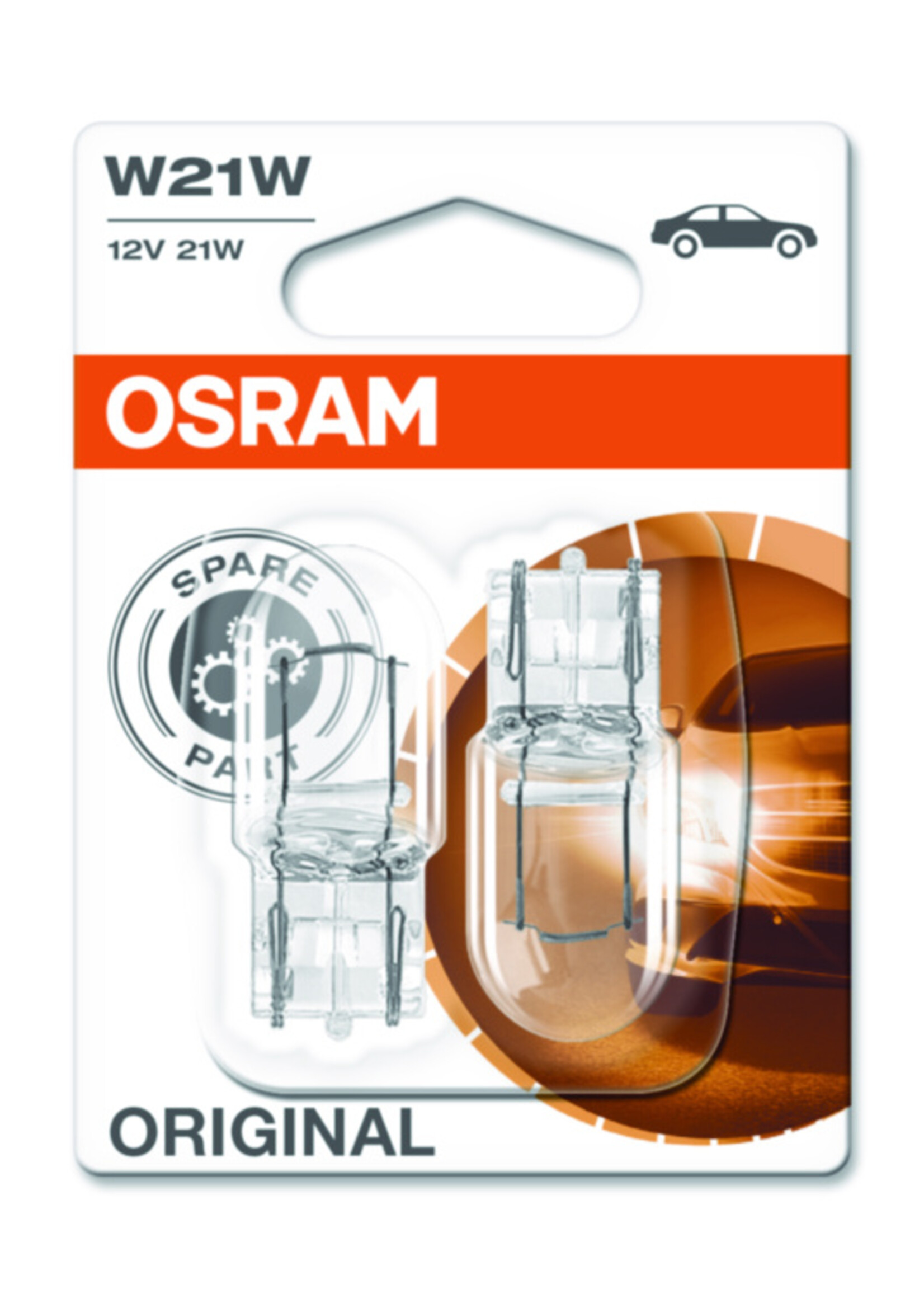 Osram ORIGINAL W21W 12V BLI2