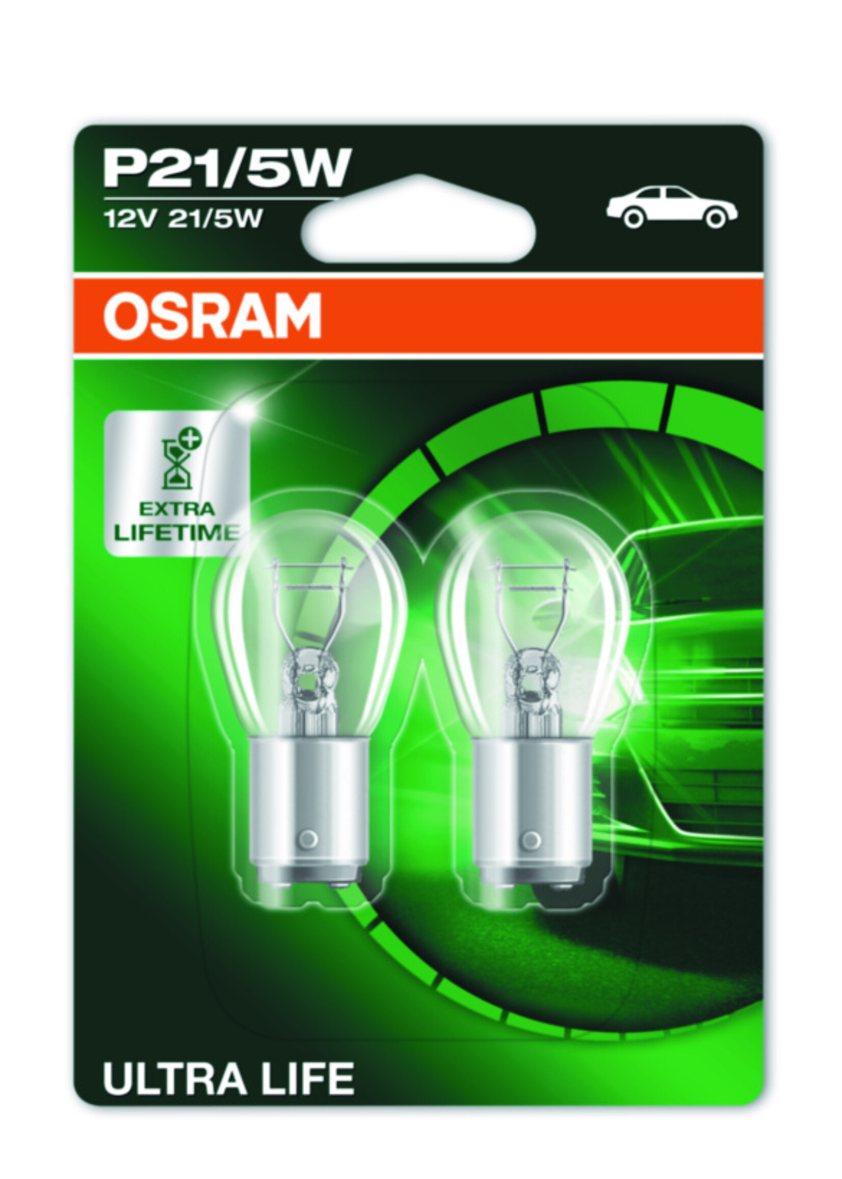 Osram ULTRALIFE P21/5W 12V BLI2