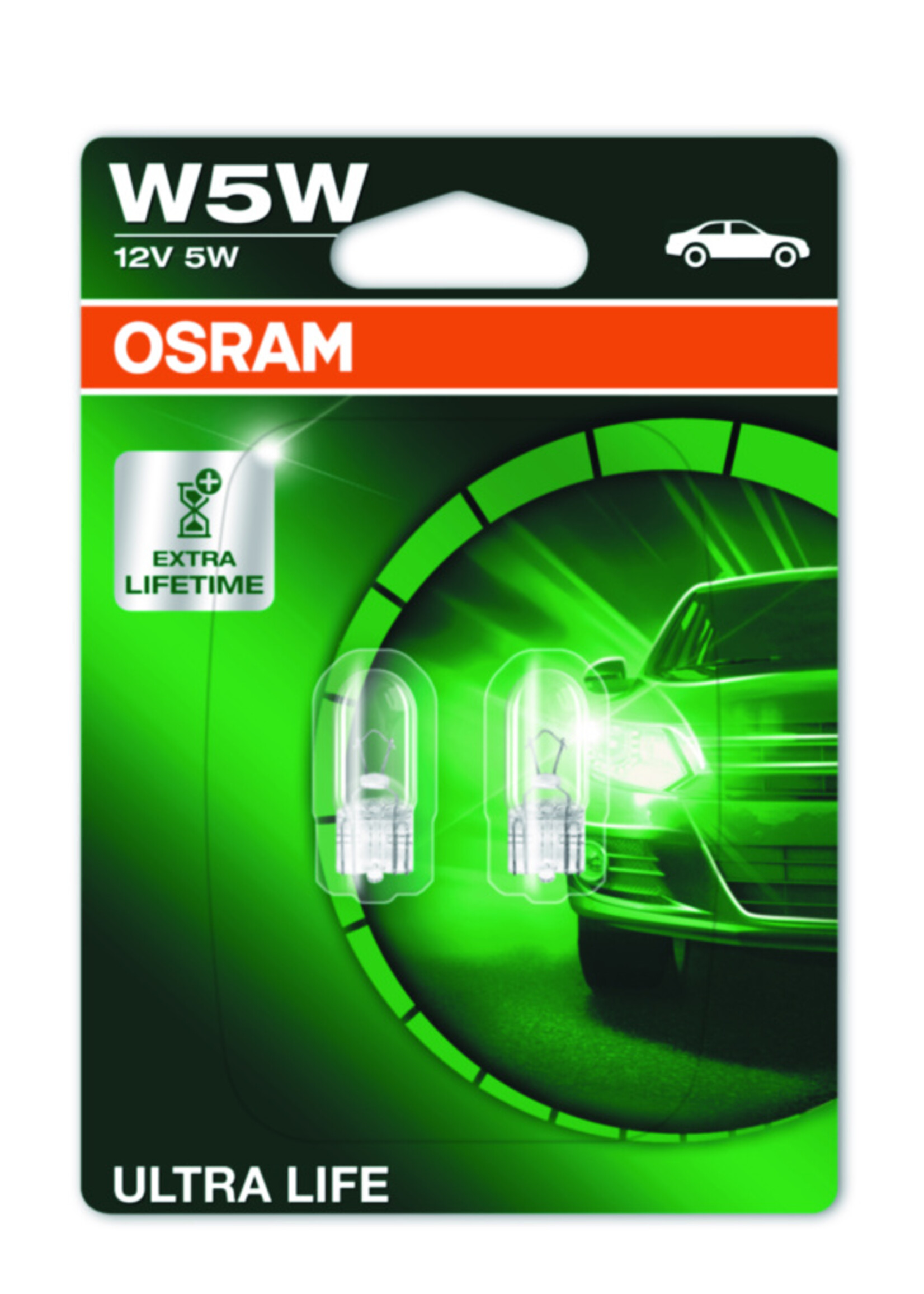 Osram ULTRALIFE W5W 12V BLI2