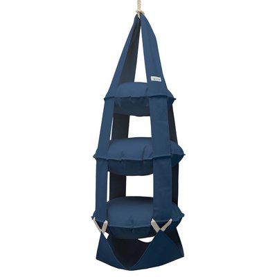 3k trapeze katoen blauw