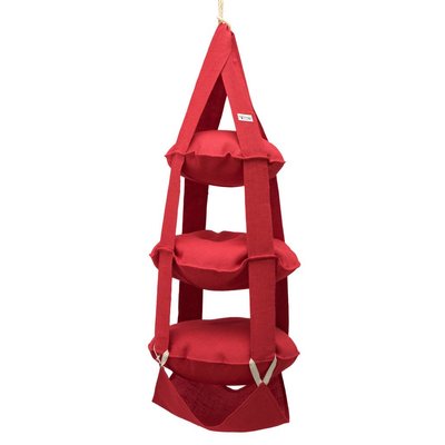 The Cat's Trapeze 3p trapeze jute red