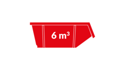 6m³ Puin container - wisselen