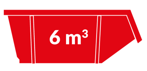 BM Containers 6m³ Container bouw- en sloop afval