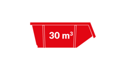 30m³ Sloopafval container