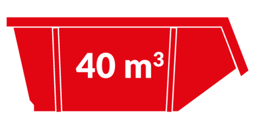 BM Containers 40m³ Bouwafval container