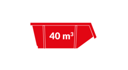 40m³ Sloopafval container - wisselen