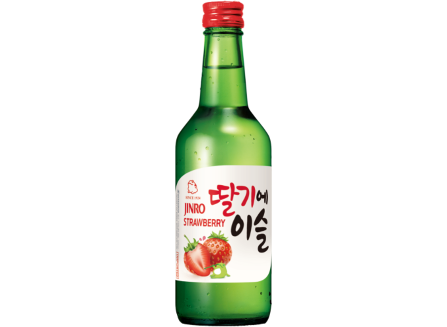 Jinro Soju Aardbei 13% Alc. 360 ML