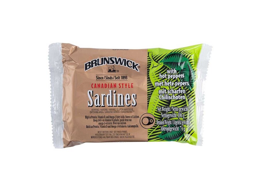 Brunswick Sardines Hot Peppers 106G