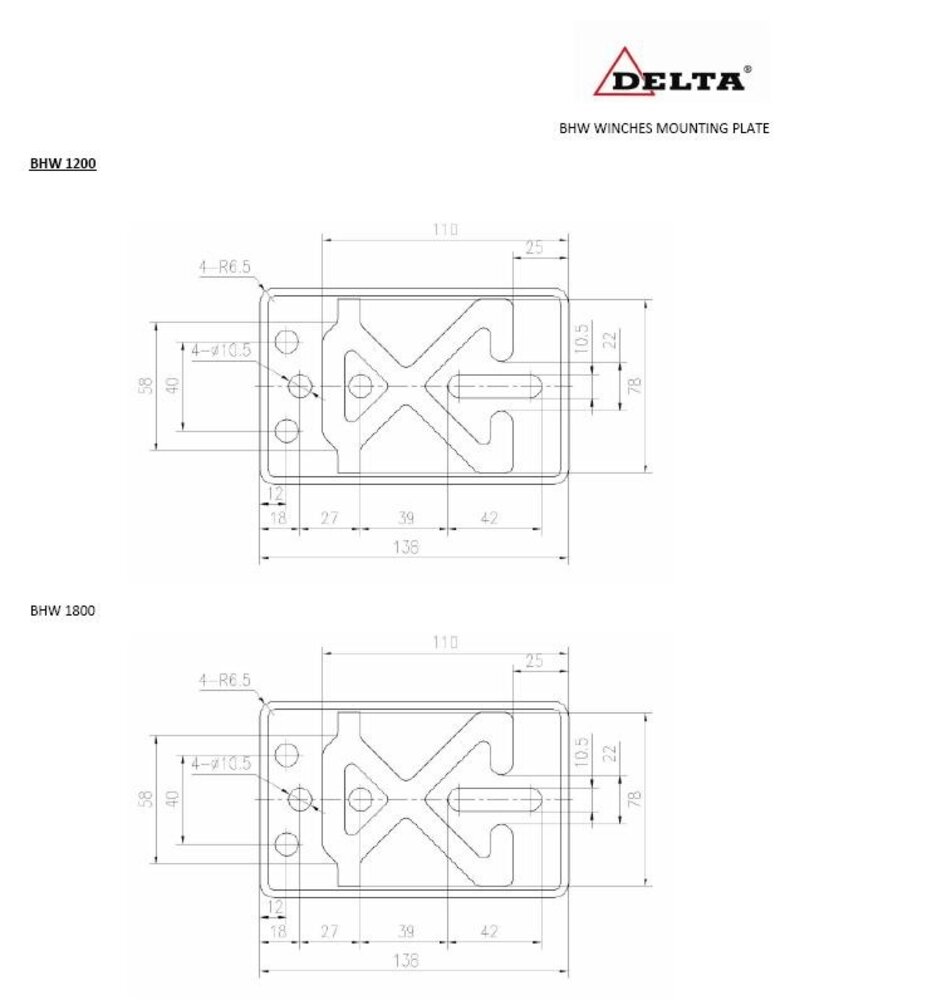DELTA DELTA handlier BHW1200 550 kg