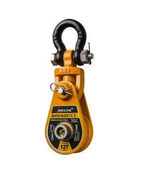 DELTA DELTA klapblok met harpsluiting 12 ton DELTA DELTA klapblok met harpsluiting 12 ton