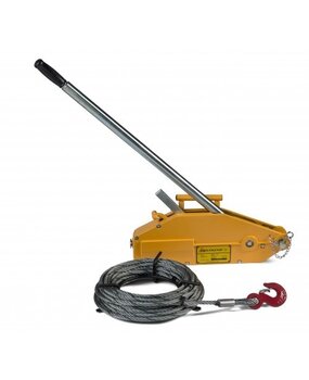 DELTA Deltafor staaldraadtakel 3200 kg met 20 meter staalkabel DELTA Deltafor staaldraadtakel 3200 kg met 20 meter staalkabel