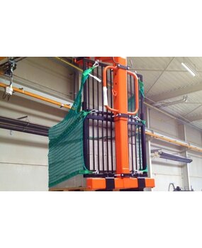 Bomaco Veiligheidsrooster uitschuifbaar voor pallethaak Bomaco Veiligheidsrooster uitschuifbaar voor pallethaak