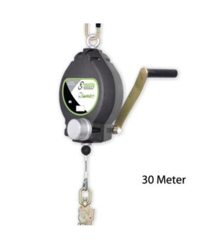 Kratos Safety Valblok met 30 meter staalkabel en reddingsfunctie Kratos Safety Valblok met 30 meter staalkabel en reddingsfunctie