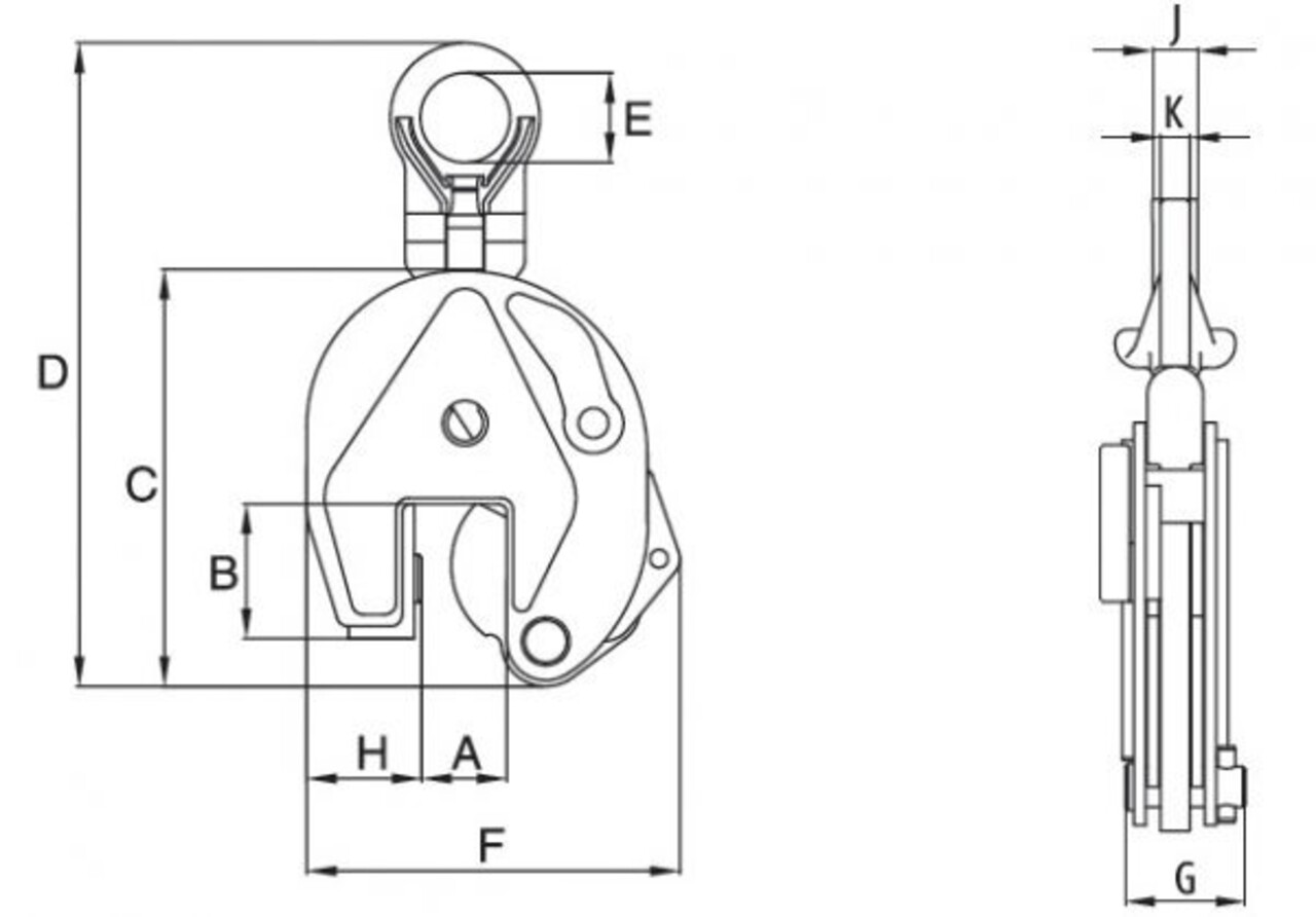 Crosby IP Crosby IPU10 platenklem 3 ton