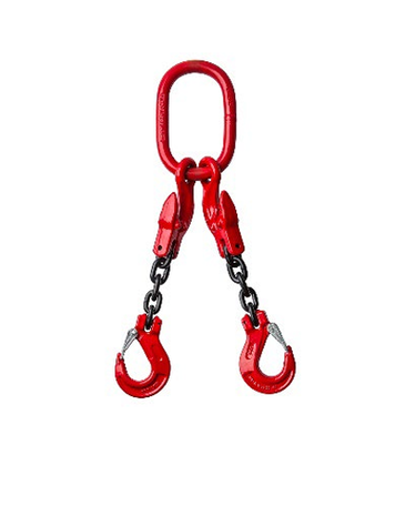 Grade 80 ketting 2-sprong 6mm werklast 1600kg Grade 80 ketting 2-sprong 6mm werklast 1600kg