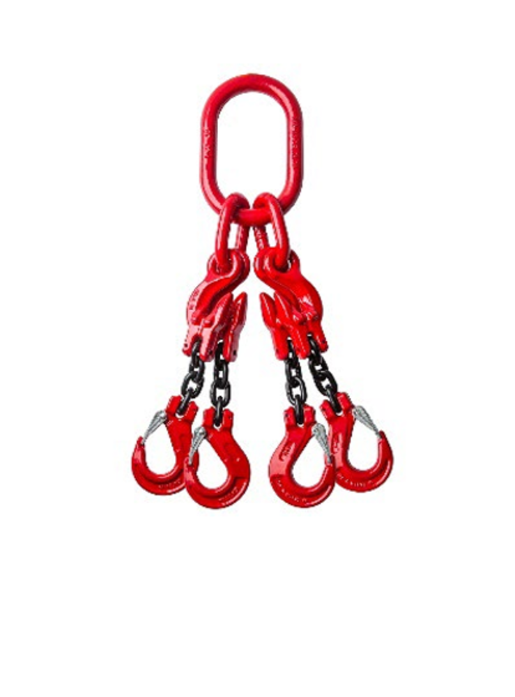 Grade 80 ketting 4-sprong 13mm werklast 11.200kg Grade 80 ketting 4-sprong 13mm werklast 11.200kg