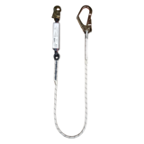 Horus Safety Equipment veiligheidslijn met steigerpijphaak en autohaak 2 meter Horus Safety Equipment veiligheidslijn met steigerpijphaak en autohaak 2 meter