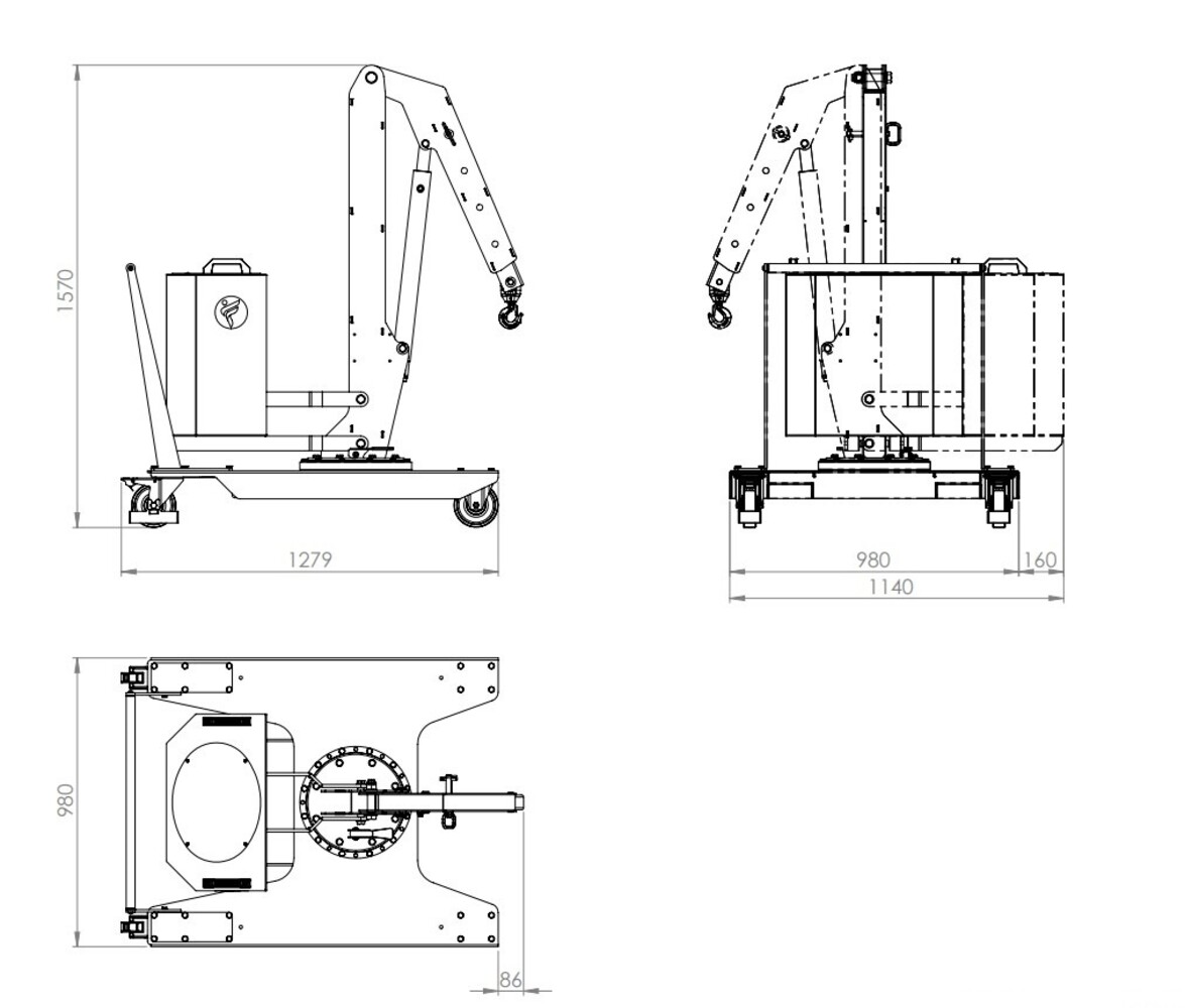 Flex Lifting Flex Lifting 01M5AISI werklast 500kg RVS uitvoering