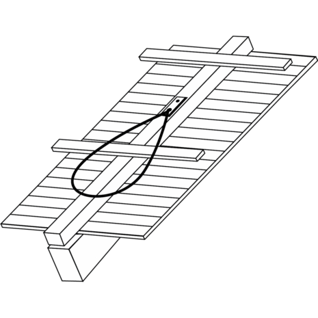 Kratos Safety Ankerpunt voor schuine daken