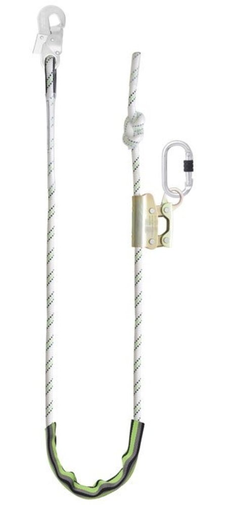 Kratos Safety Kernmantellijn met meeloper voor werkpositionering Kratos Safety Kernmantellijn met meeloper voor werkpositionering