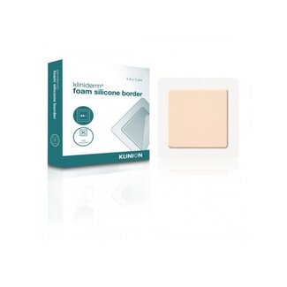 Klinion Kliniderm Foam Silikonschaumbinde mit Rand 12,5x12,5cm