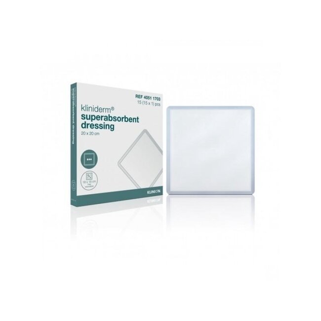 Kliniderm Superabsorbierender Verband steril 20x20cm