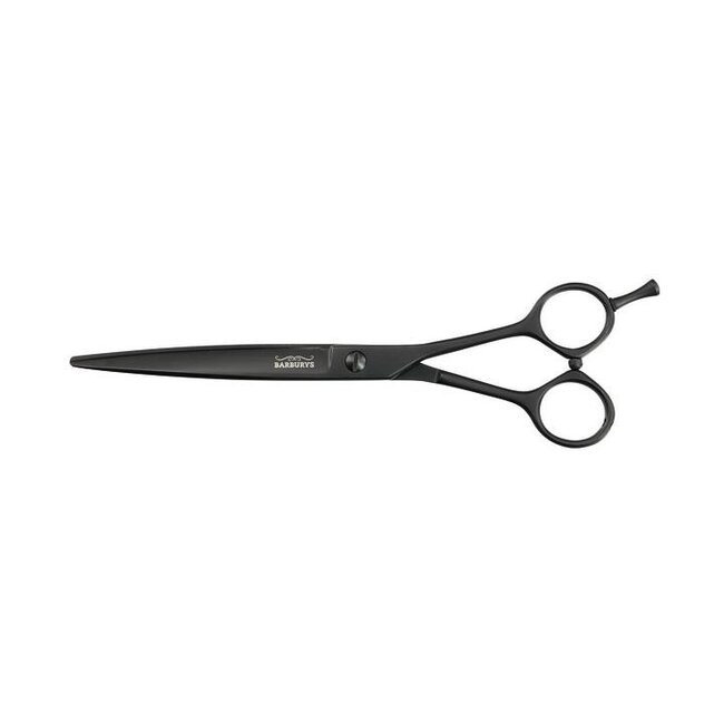 scissors sky 7" schwarz japanische edelstahlschere mit widerhaken