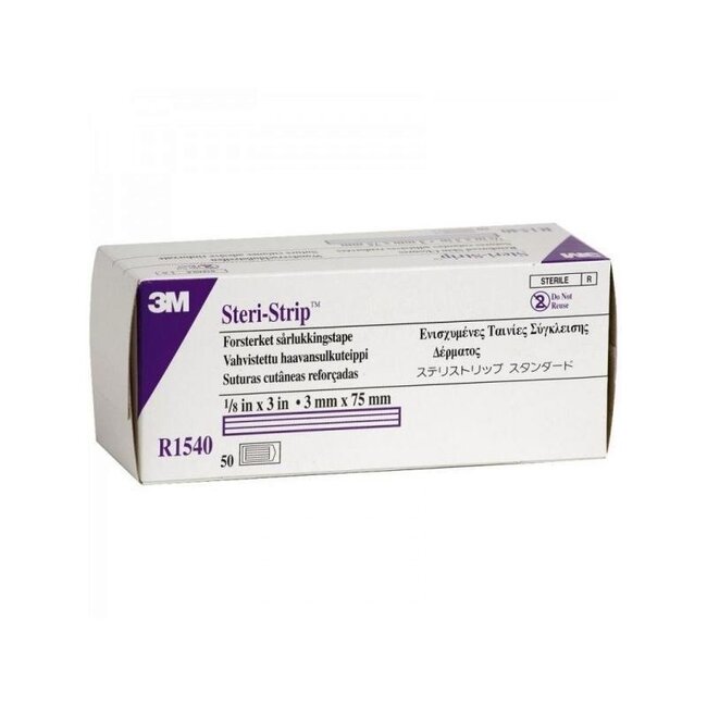Steristrip 3 x 75 mm (Lila)