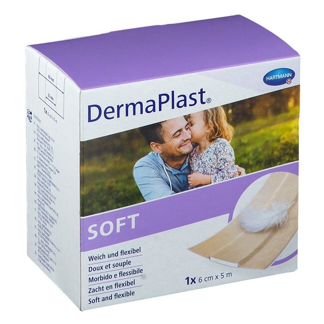 Dermaplast Soft Wundpflaster 5m x 6cm