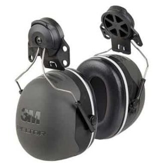 3M 3M Peltor X5P3 Kapselgehörschutz mit Helmbefestigung schwarz/grau