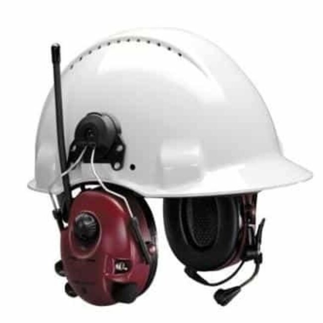 3M Peltor Alert Flex Headset Kapselgehörschützer mit Helmbefestigung rot
