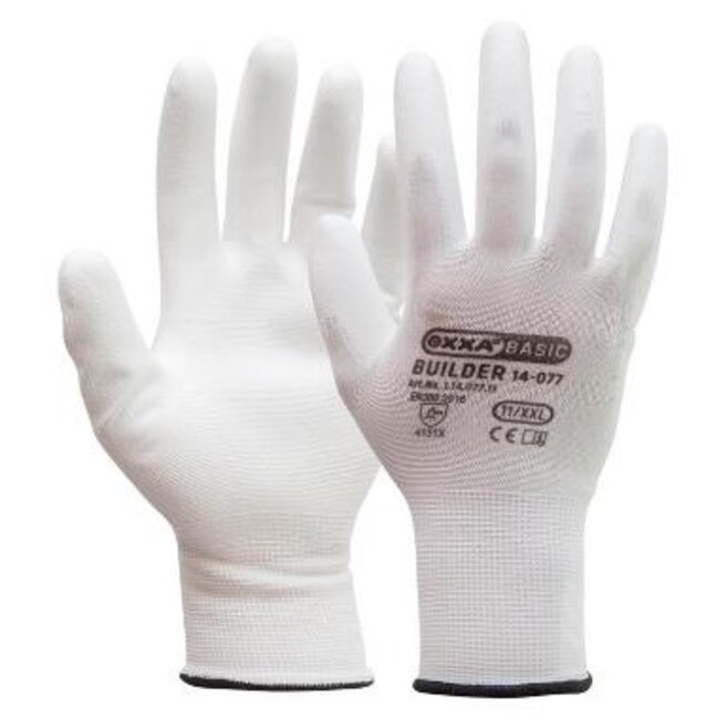 OXXA Builder 14-077 Handschuhe Weiß 12 Paar